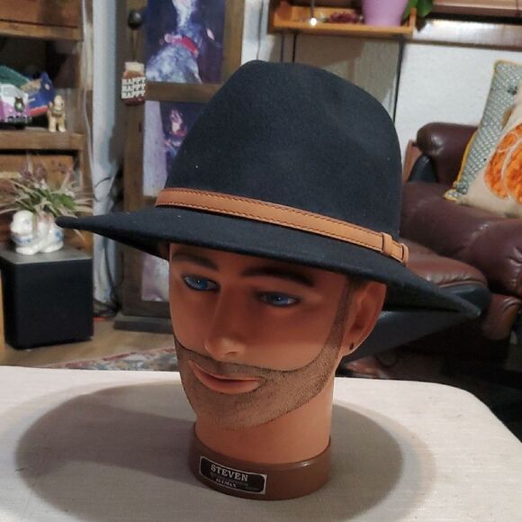 Adventure Hat 100% Wool Felt for Women/Men Crushable Waterproof - Picture 2 of 8